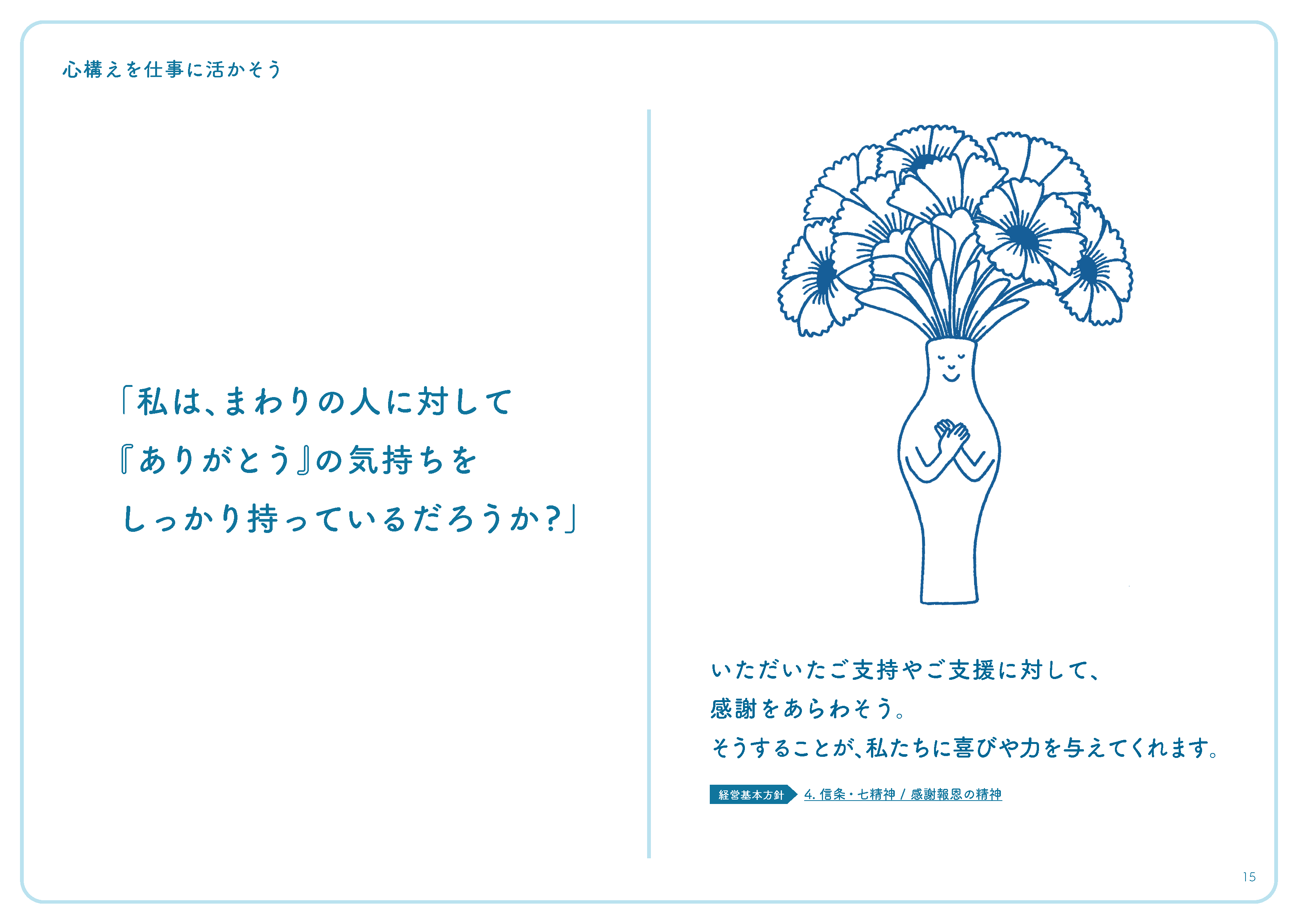 「私は、まわりの人に対して『ありがとう』の気持ちをしっかり持っているだろうか?」