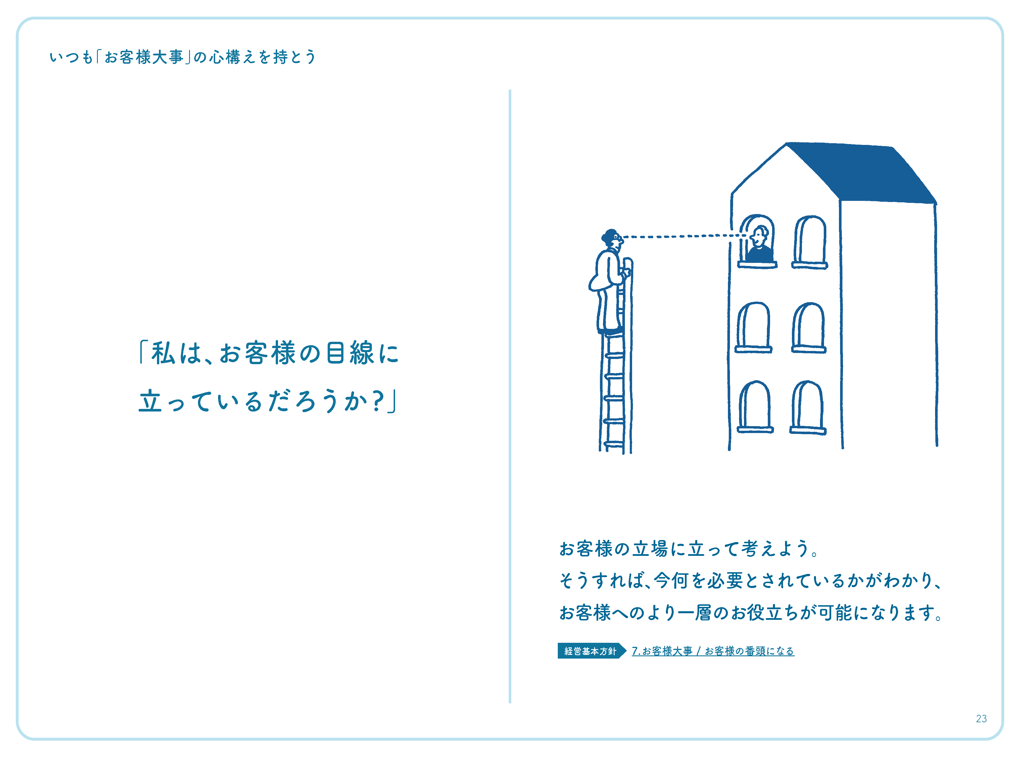 「私は、お客様の目線に立っているだろうか?」